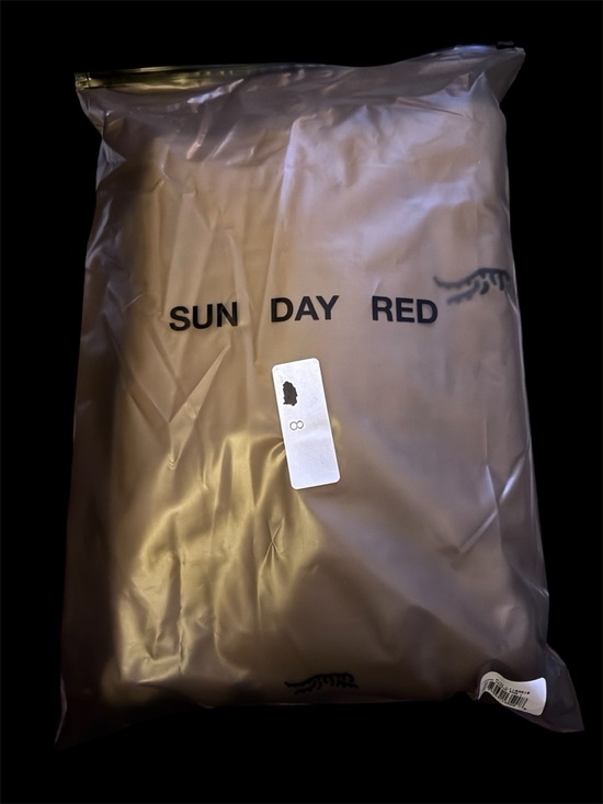 Sun Day Red Tiger Woods Men’s L Hoodie Bone 450g Fleece Scuba Hood New In Bag - Picture 8 of 9